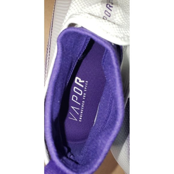 NIKE VAPOR EDGE PRO FOOTBALL WHITE/PURPLE MEN\'S SIZE 16 NWOB main image 4